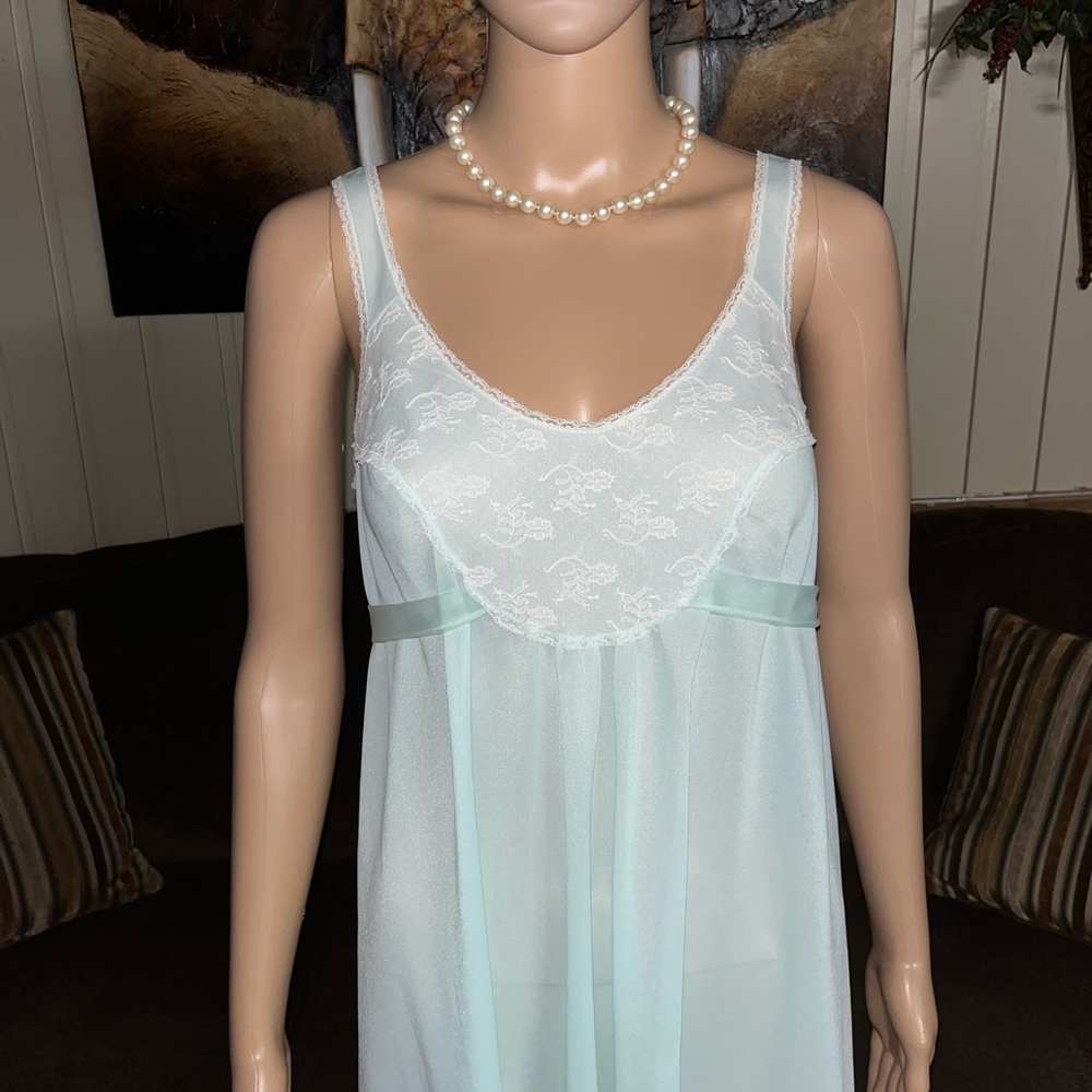 Vassarette Hollywood by Munsingwear ~ Small ~ Blue ~ Sexy Babydoll Lingerie - Picture 13 of 15